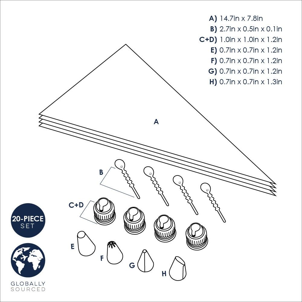  Nordic Ware Pastry Decorating Set