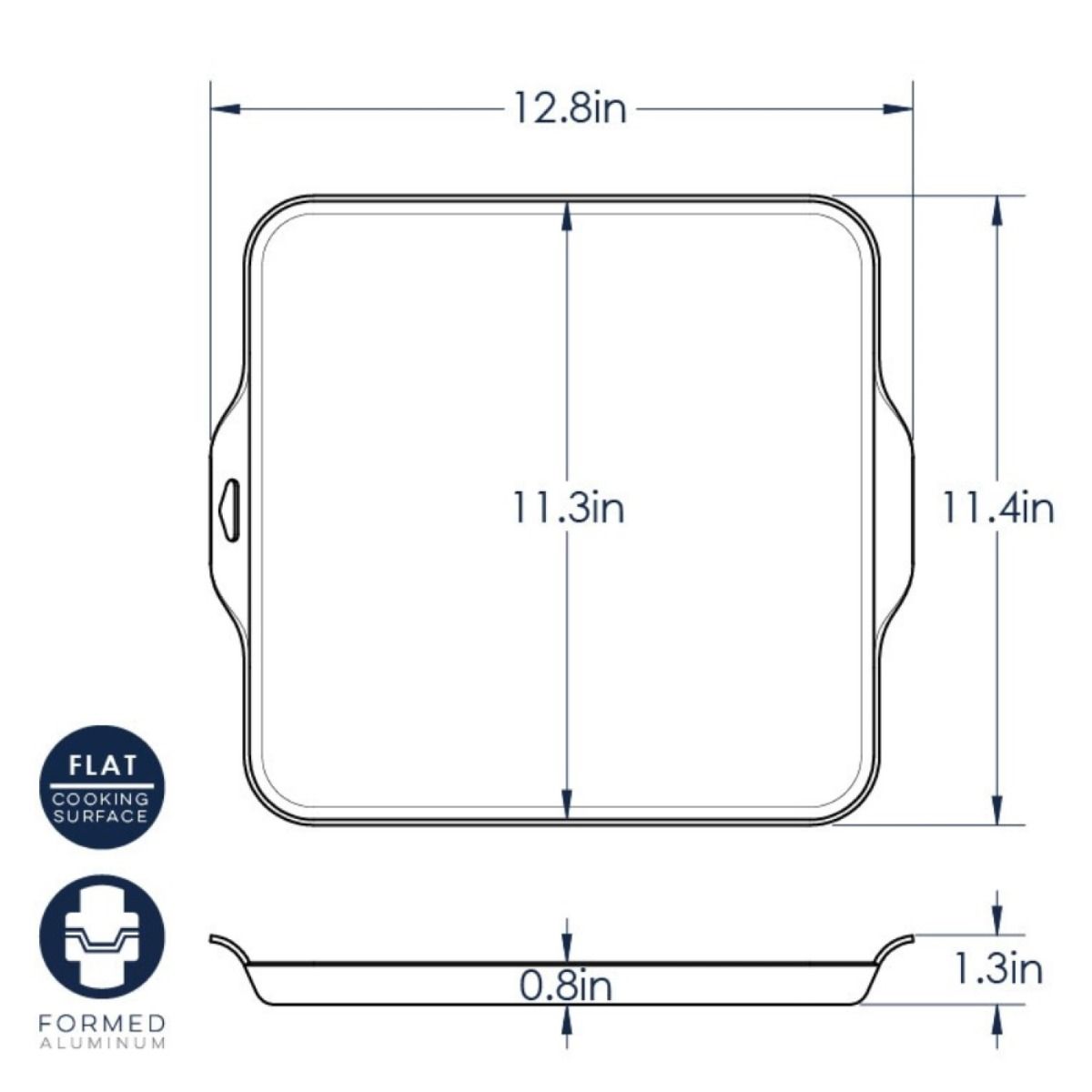  Nordic Ware Square Griddle King