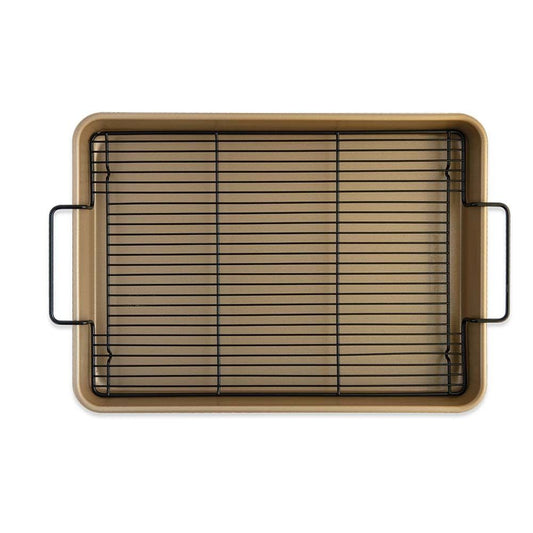  Nordic Ware High Sided Half Sheet With Rack