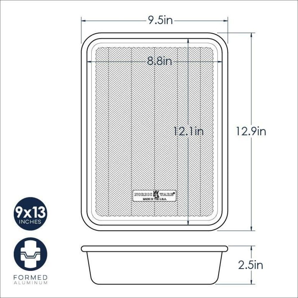  Nordic Ware Prism 9"x 13" Rectangular Baking Pan