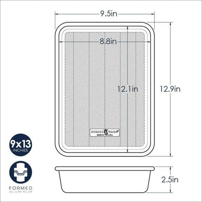  Nordic Ware Prism 9"x 13" Rectangular Baking Pan