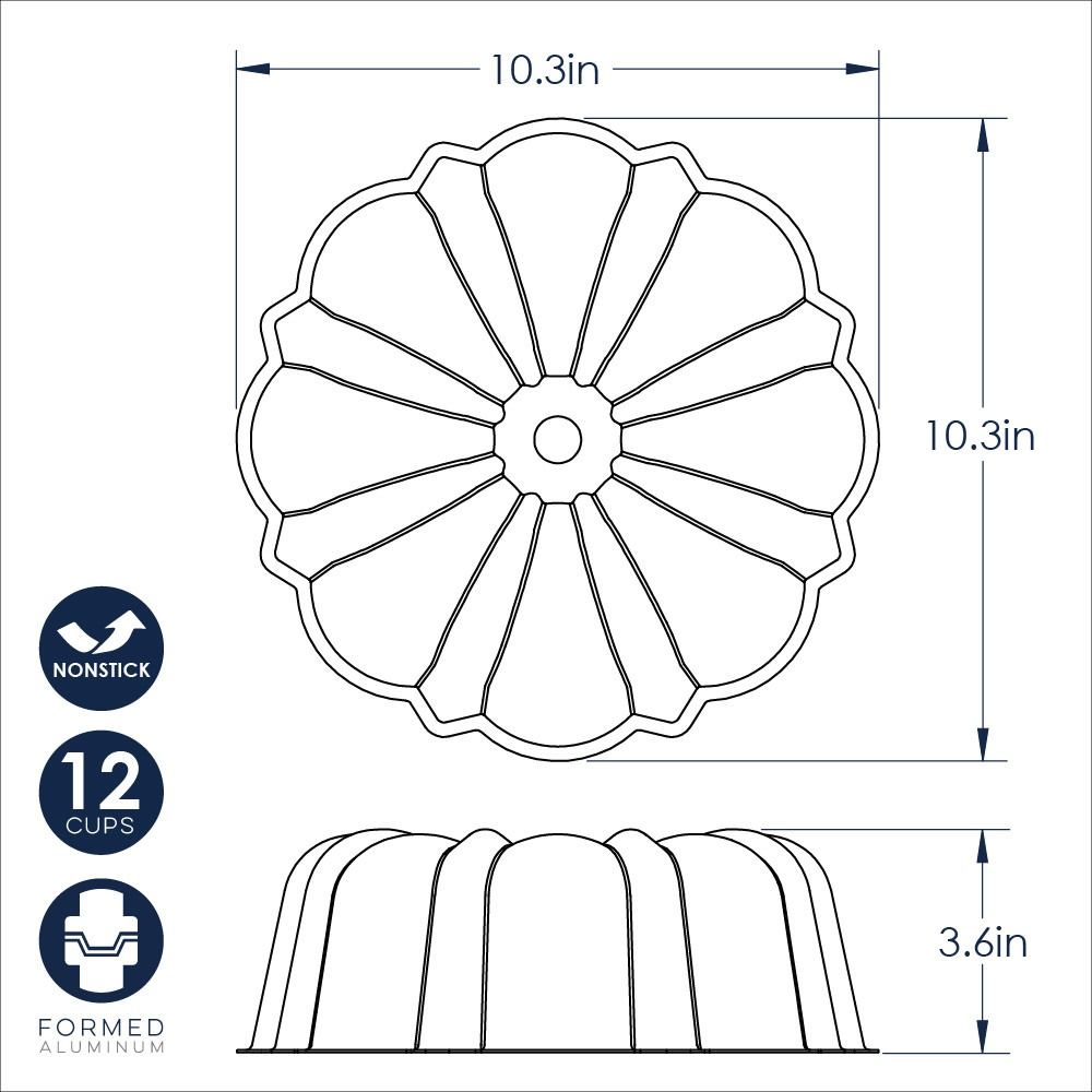  Nordic Ware Treat Bundt Pan