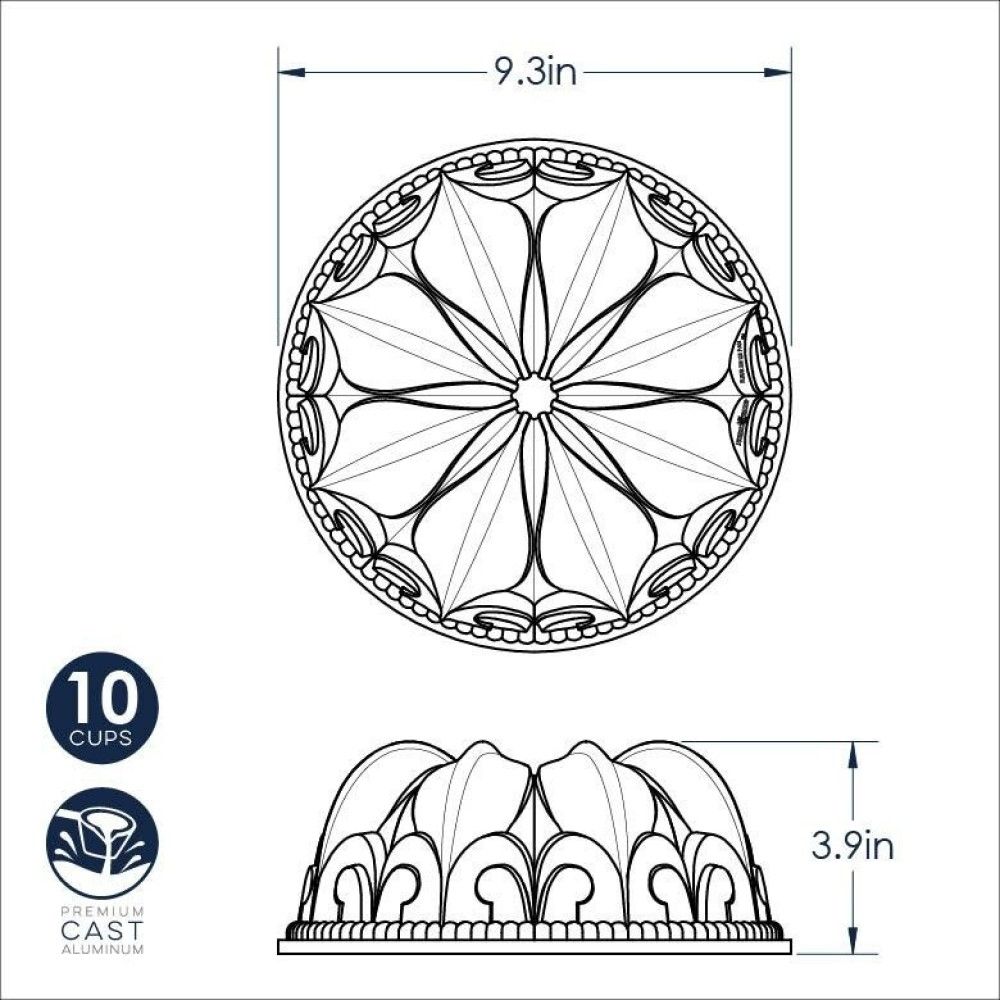  Nordic Ware Fleur De Lis Bundt Pan