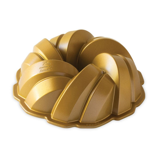  Nordic Ware Premier Gold 75th Anniversary Braided Bundt Pan