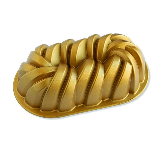  Nordic Ware Premier Gold 75th Anniversary Braided Loaf Pan