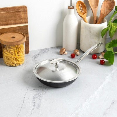  Nordic Ware Basalt 2 Piece 8 Inch Sauté Skillet With Lid