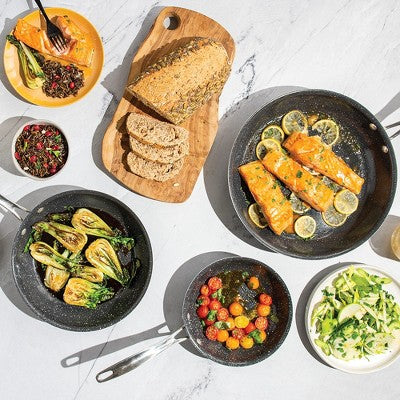  Nordic Ware Basalt 3 Piece Frying Pan Set