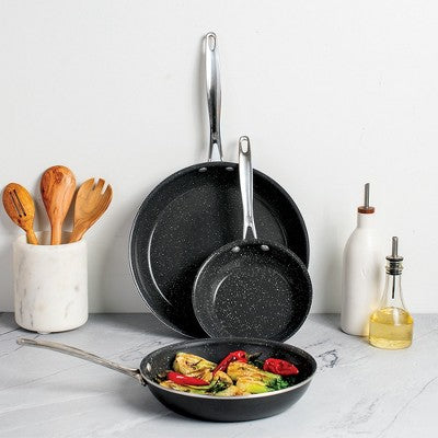  Nordic Ware Basalt 3 Piece Frying Pan Set
