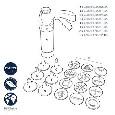  Nordic Ware Deluxe Spritz Maker & Treat Decorating Set