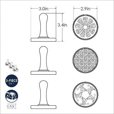  Nordic Ware Citrus Cookie Stamps