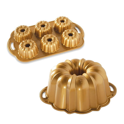  Nordic Ware Premier Gold Anniversary Bundt Pan Set