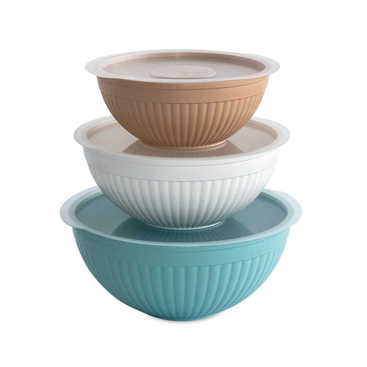  Nordic Ware 6-Piece Covered Bowl Set | Earth Tones